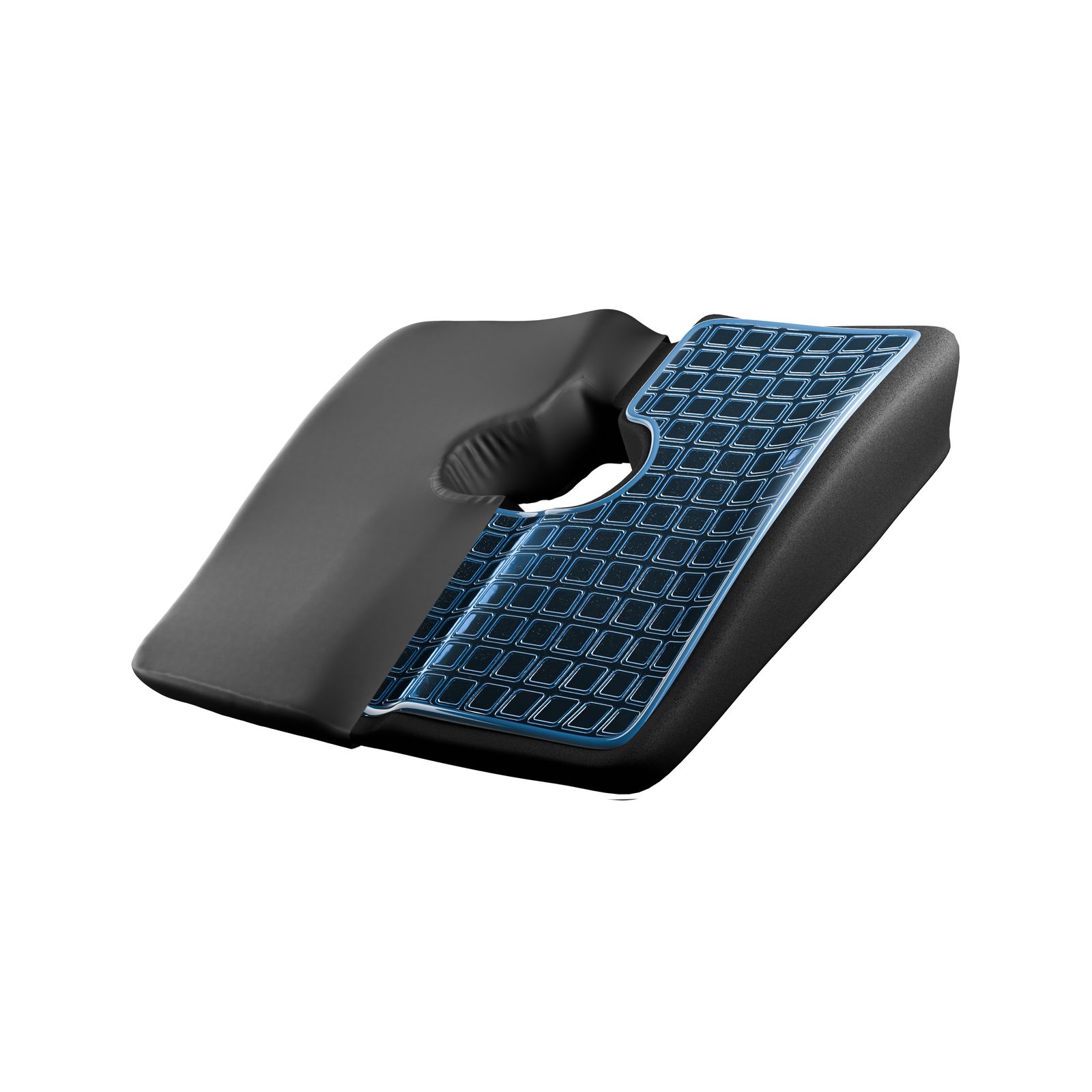 Almofada para suporte do cóccix com espuma carbônica - TheraCox Carbon