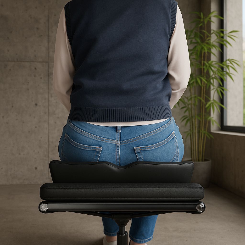 Almofada para suporte do cóccix com espuma carbônica - TheraCox Carbon