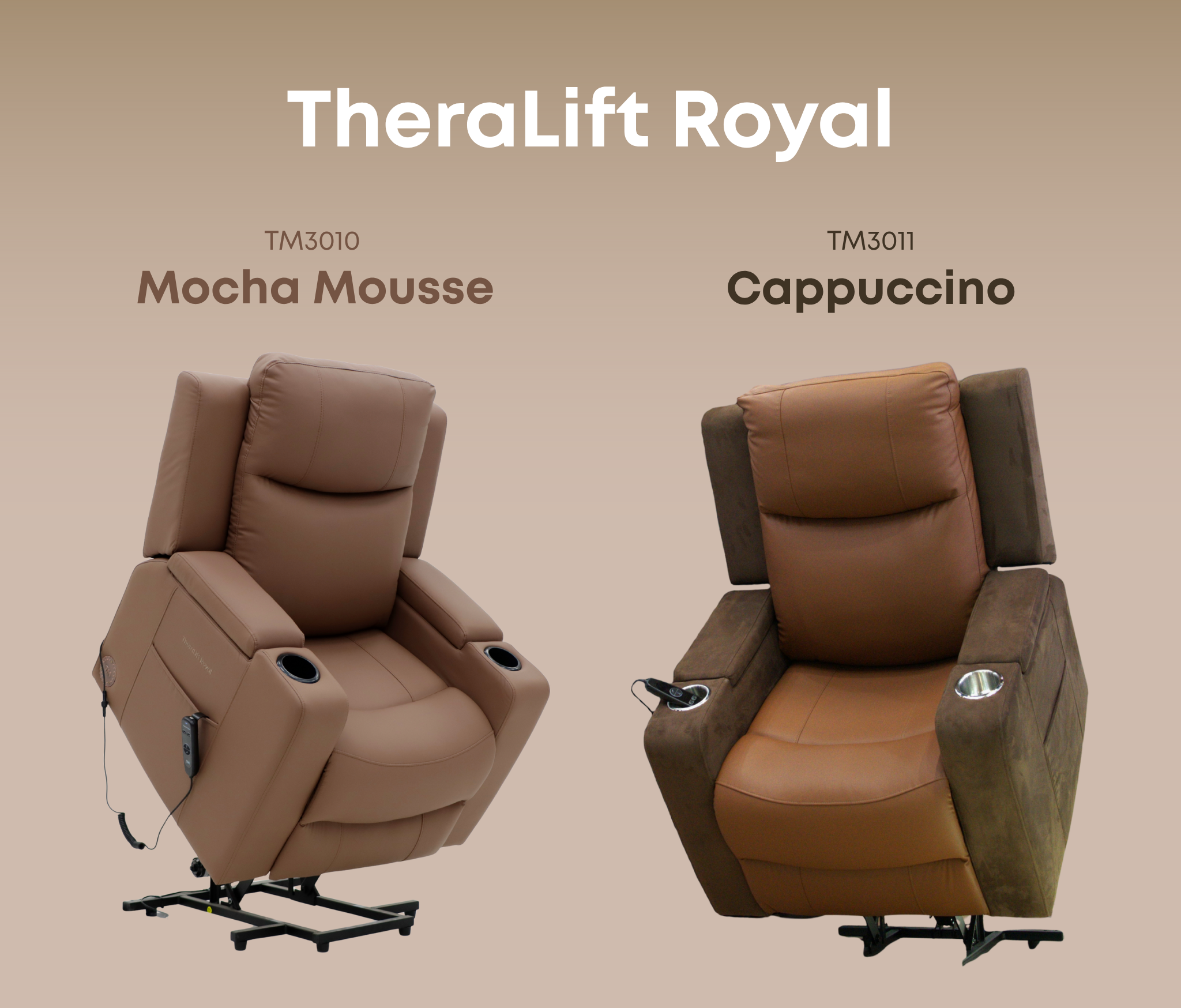 SILLÓN CON MASAJE DE AIRE THERALIFT ROYAL – SISTEMA ZENFLOW + ELEVACIÓN