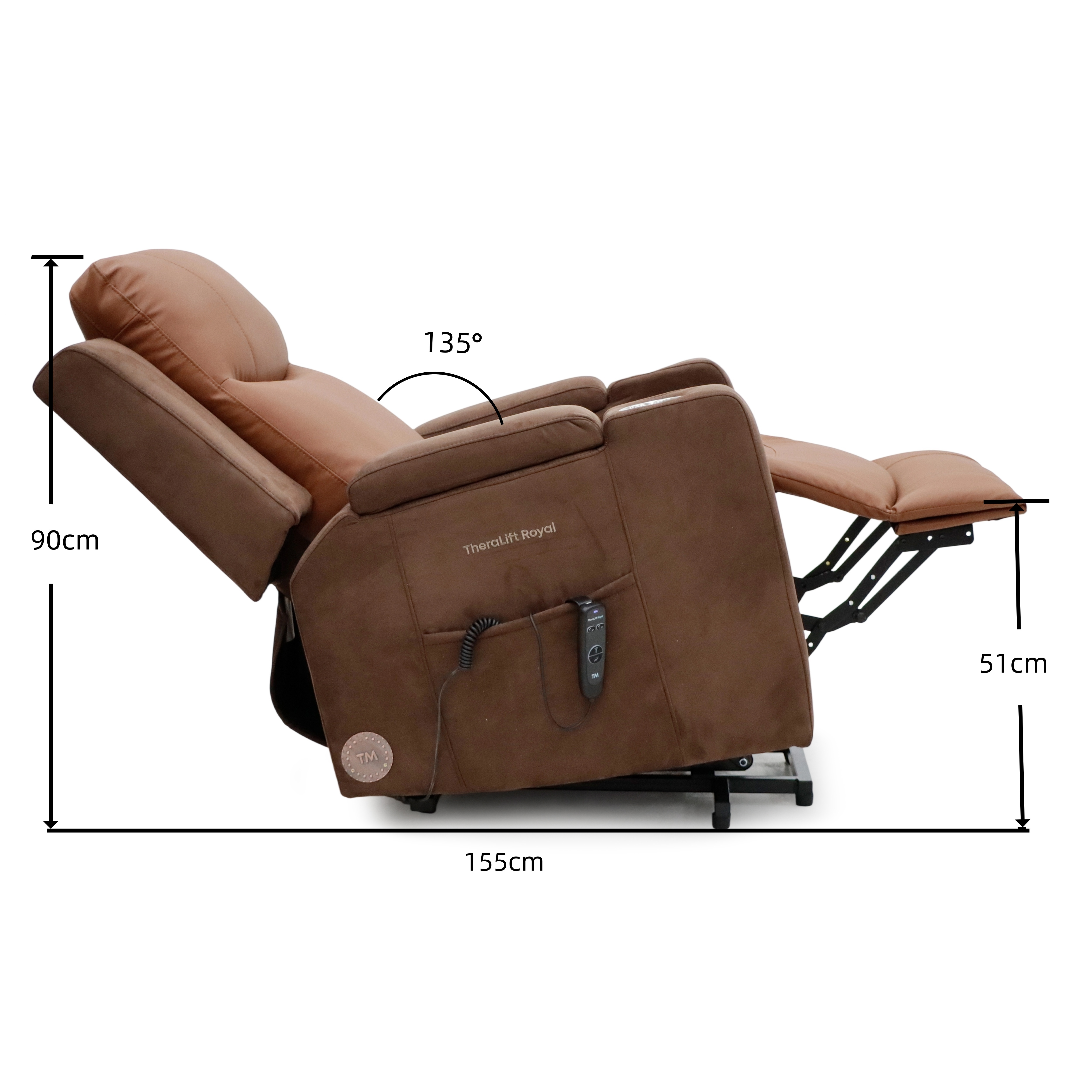 SILLÓN CON MASAJE DE AIRE THERALIFT ROYAL – SISTEMA ZENFLOW + ELEVACIÓN