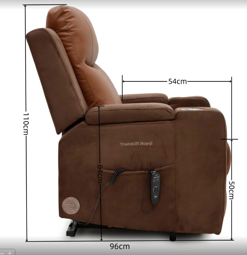Poltrona com Massagem de Ar TheraLift Royal – Sistema ZenFlow + Elevação