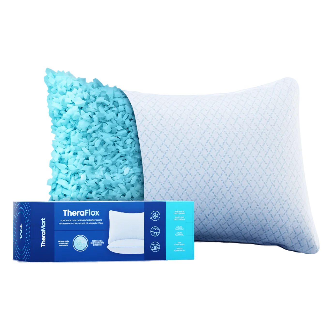 Travesseiro XXL com flocos de gel fresco TheraFlox